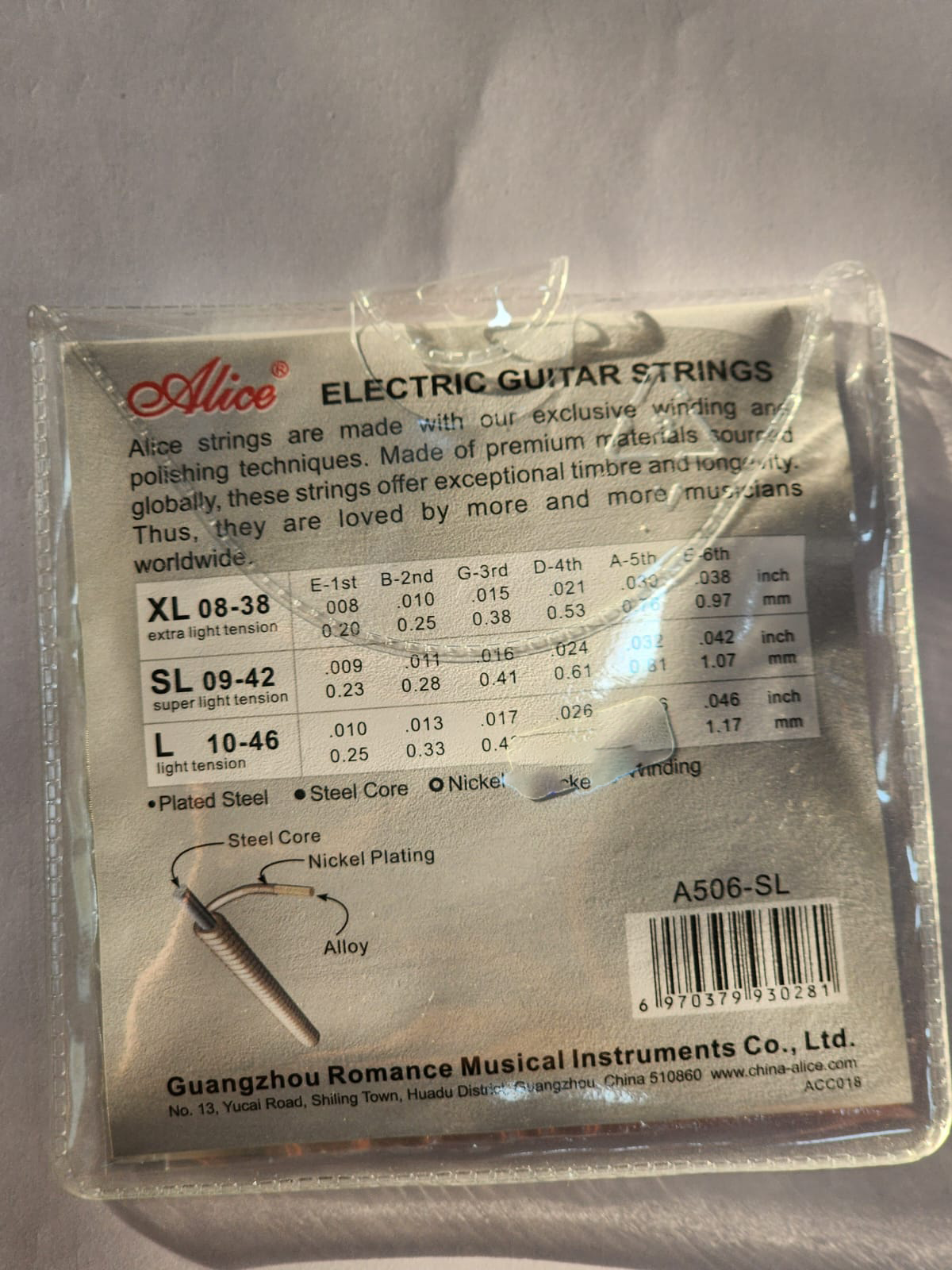 Alice Electric Guitar Strings, A506