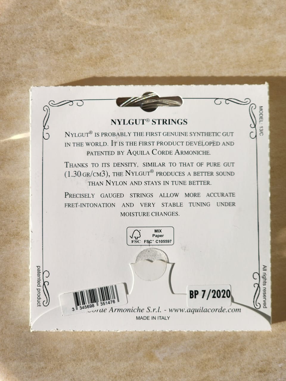 Aquila Nylgut Oud Strings - White