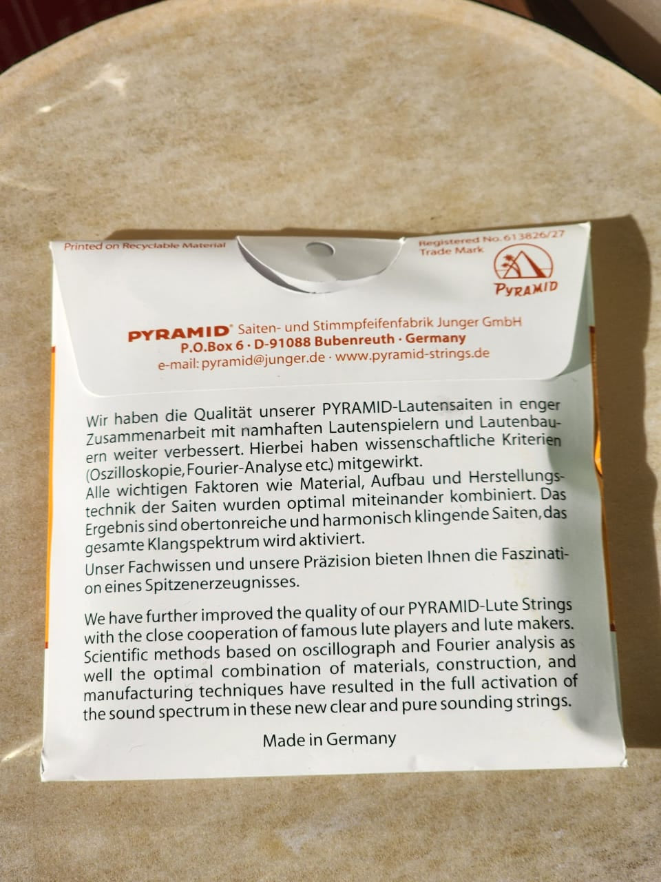 Pyramid Premium Oud Strings – 11-String Set - 2