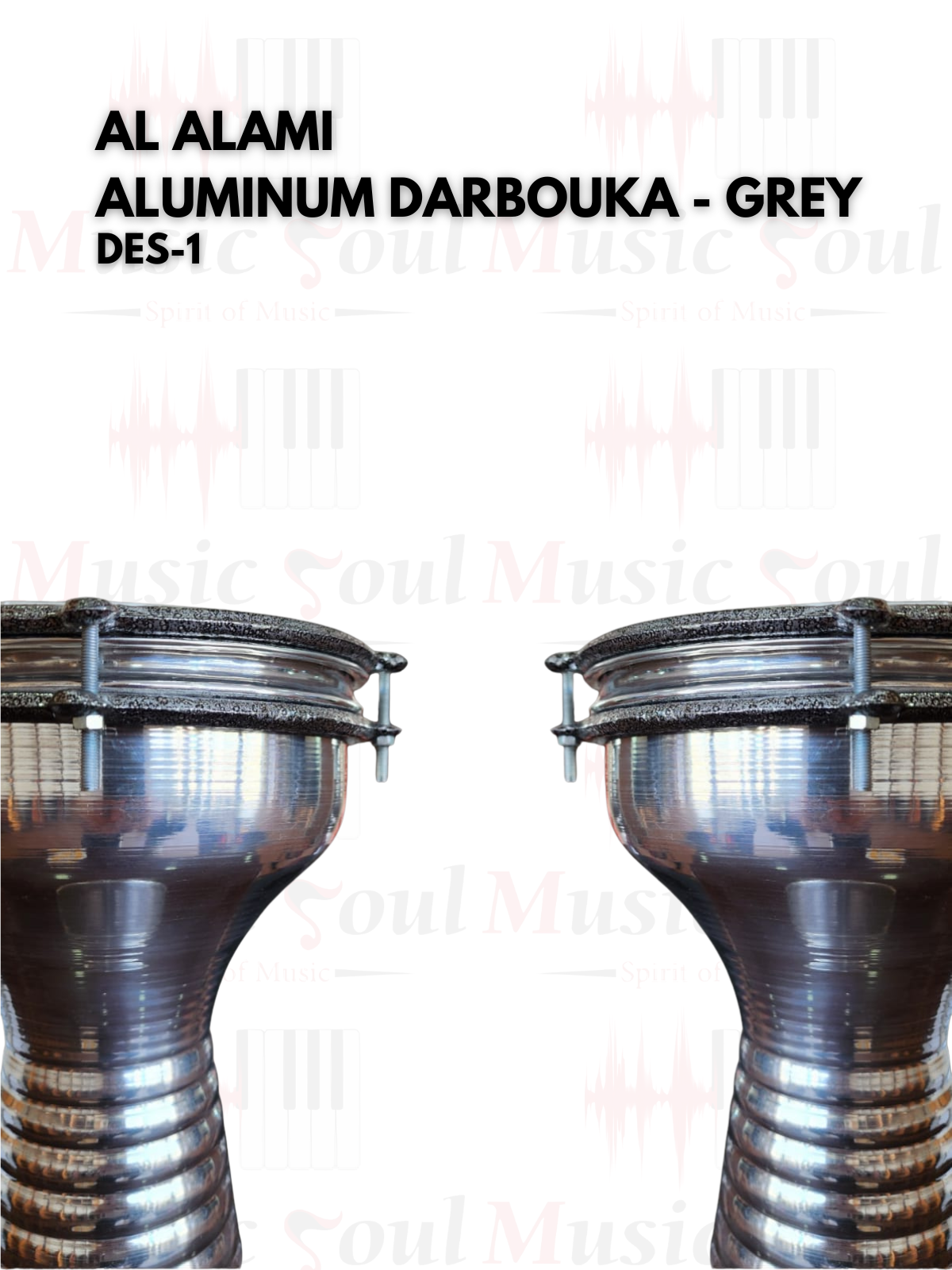 Al Alami - Aluminum Darbouka - Grey