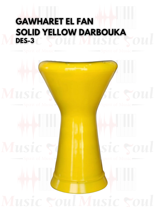 Gawharet El Fan - Solid Yellow Darbuka