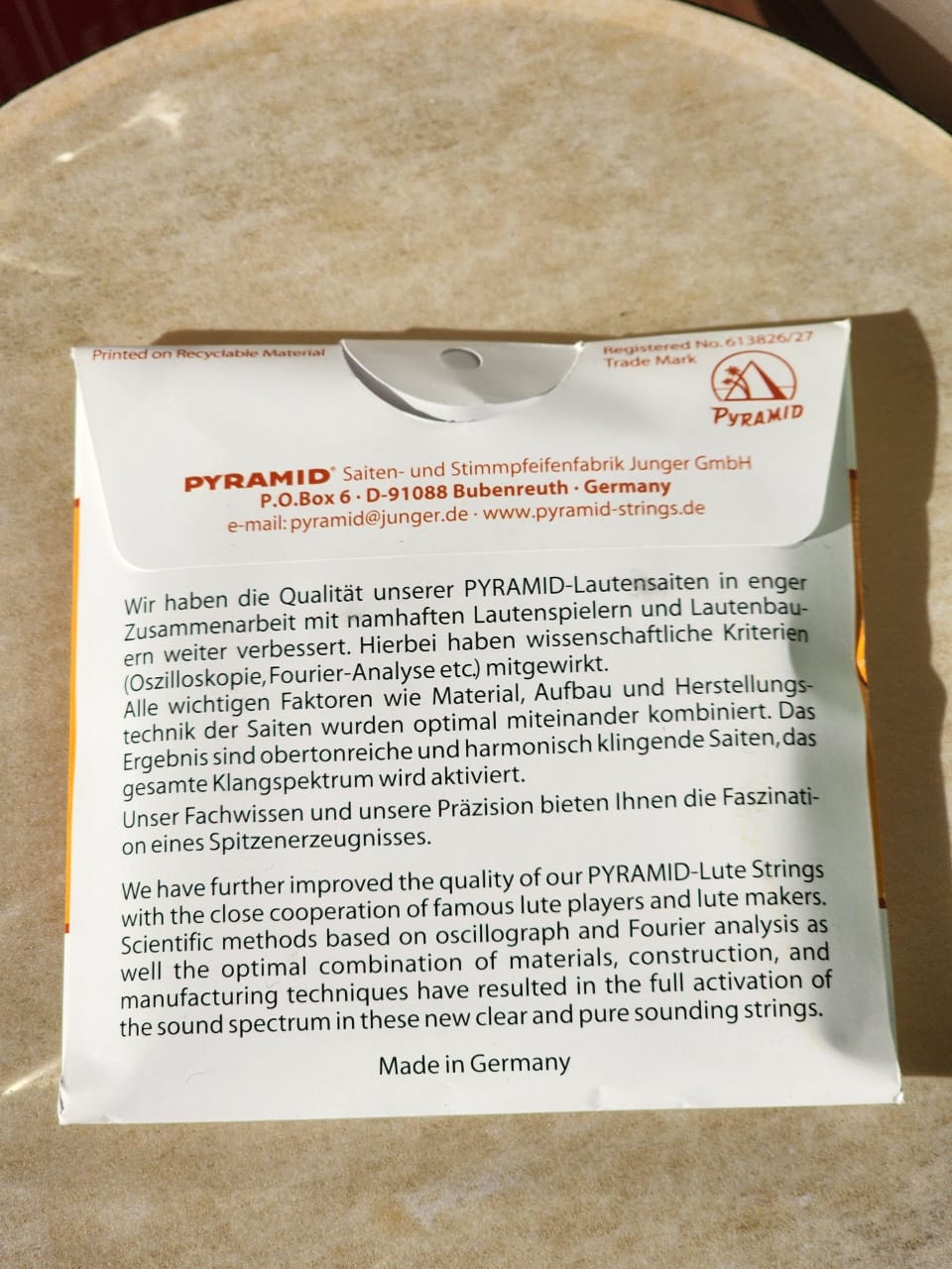Pyramid Premium Oud Strings – 11-String Set