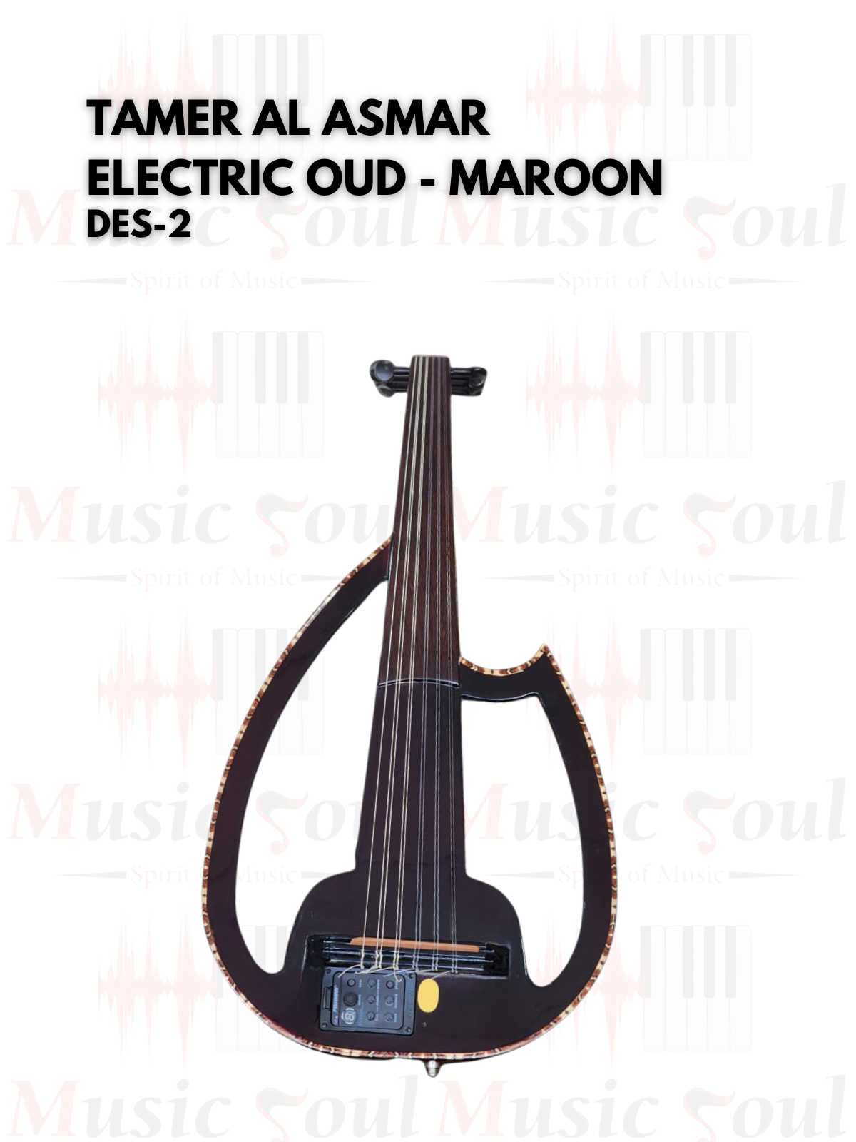 Tamer Al Asmar - Electric Oud - (Maroon)