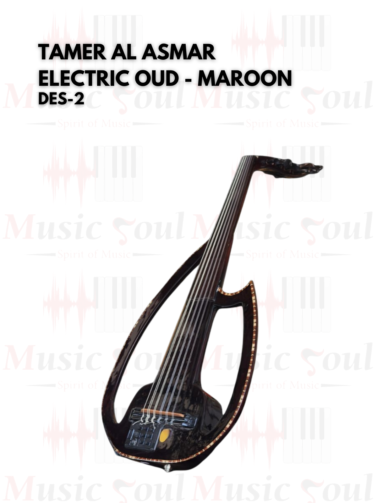 Tamer Al Asmar - Electric Oud - (Maroon)