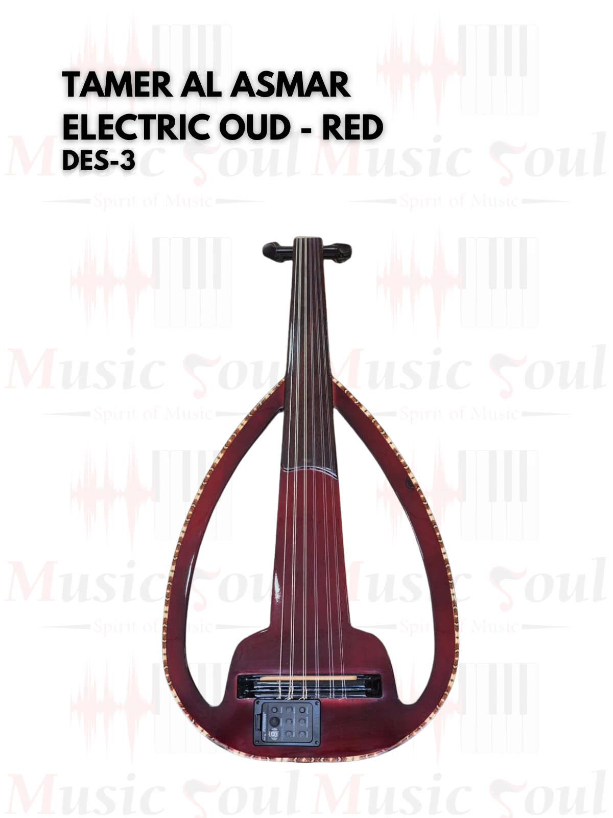 Tamer Al Asmar - Electric Oud - (Red)